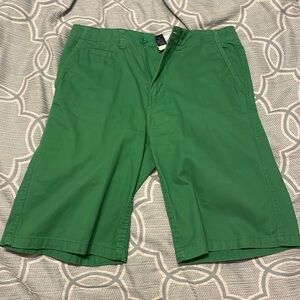 US Polo Assn green khaki shorts kids size 16